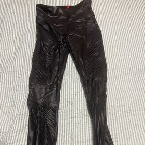 Spanx black Moto leggings